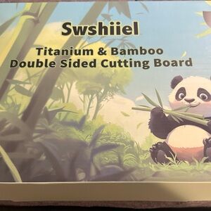 BAMBOO Double Sided Cutting Board with Panda Design